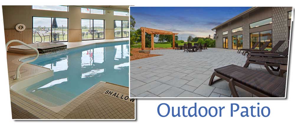 Indoor Salt Water Pool, Hot Tub & Outdoor Patio