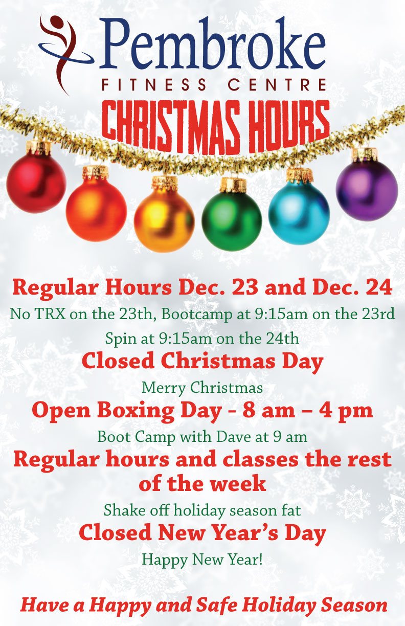 fitness first opening hours christmas