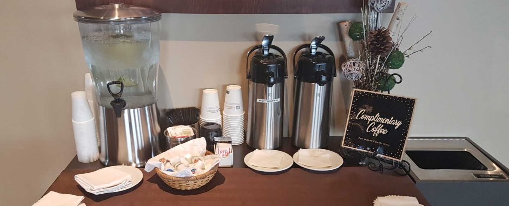 Complimentary Coffee in the Lobby