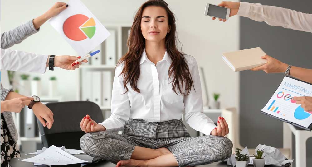 Relieving stress through meditation
